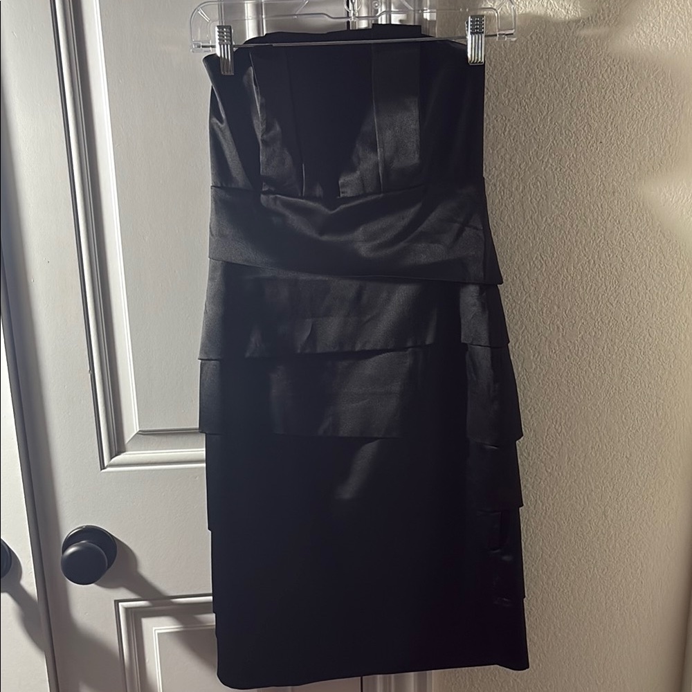 Elegant Black Tiered Dress